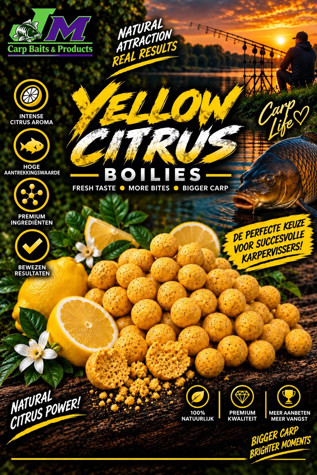 yellow citrus boilies