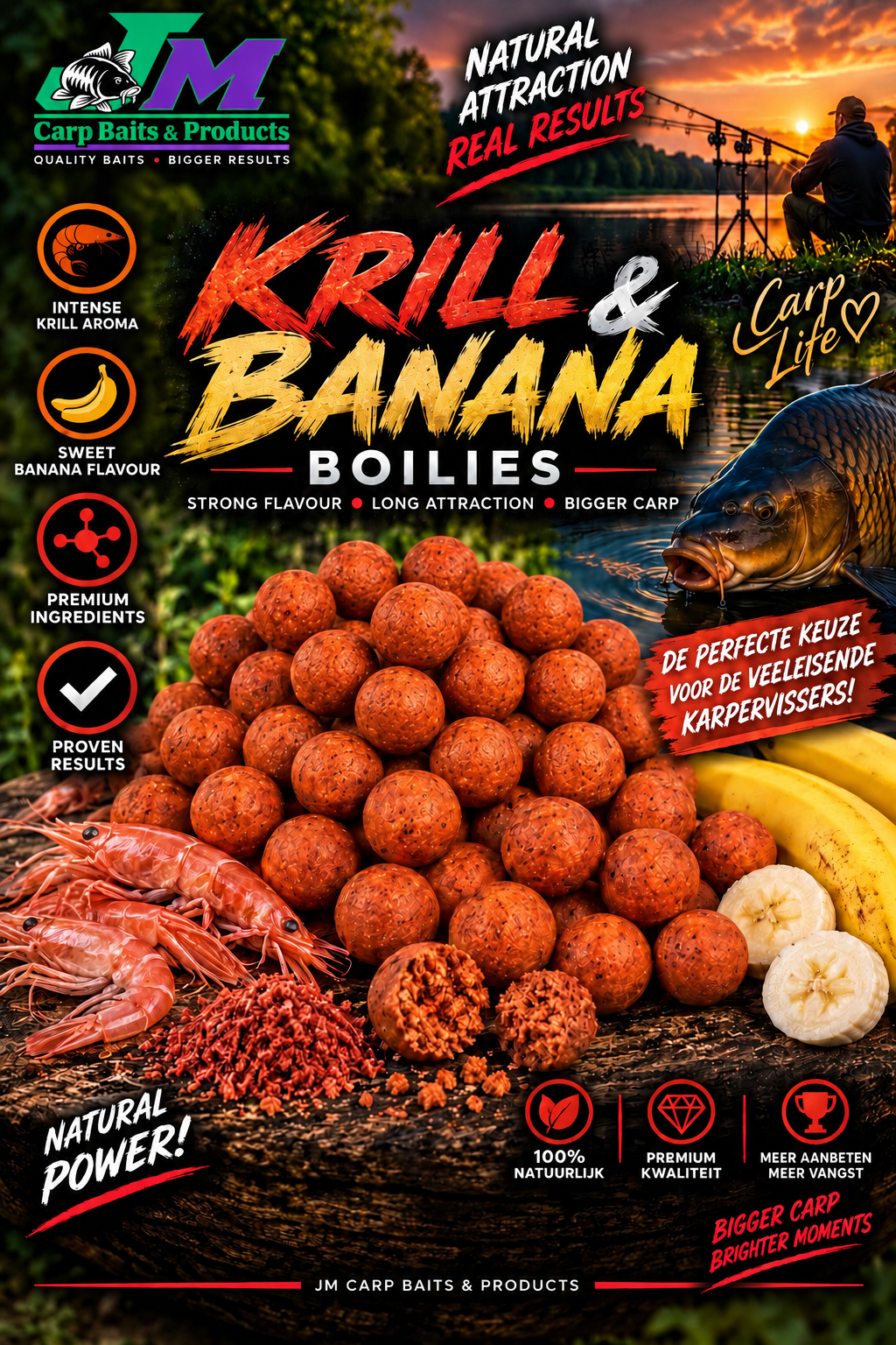 Krill & Banana Boilies